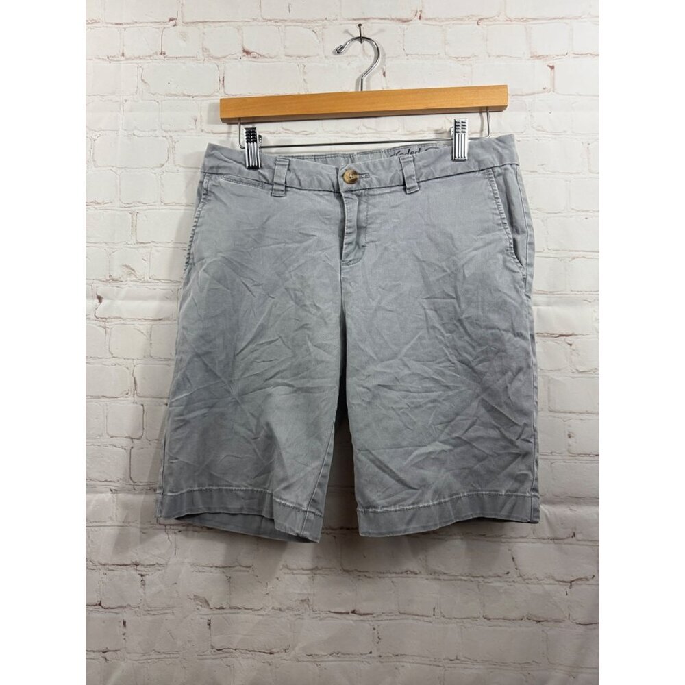 Faded Glory Shorts Womens Size 4 Gray Casual Chino Preppy